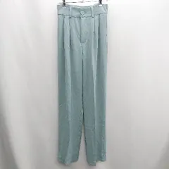 ◇ me+em select ミームセレクト スラックスパンツ サイズS ブルー系 レディース E  【1408220002641】