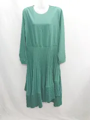 ◇ ◎ be effortless chic 長袖 ロング丈 ワンピース サイズ表記なし グリーン レディース E  【1408220002788】のサムネイル