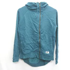 ◇ NIKE ナイキ 長袖 フーディパーカー サイズS ブルーグリーン レディース E  【1408220008391】