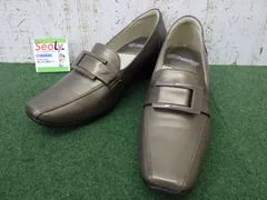 靴 パンプス BeauFort スタイリッシュ コンフォート オーク メタリック コンビエナメル 23.5㎝ 中古品