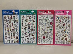 韓国限定 スヌーピー ボンボンドロップシール 3D ぷっくりシール 4種 ※単品選択