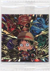 バンダイ にふぉるめーしょん ワンピース大海賊シールウエハース LOG.4/2651289 モンキー・D・ルフィ【SGR】 1