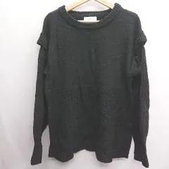 ◇ ㈱アンティローザ 長袖 セーター サイズF ブラック系 レディース E  【1408220010752】