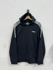 (M)アディダス ロゴ フードジップアップ