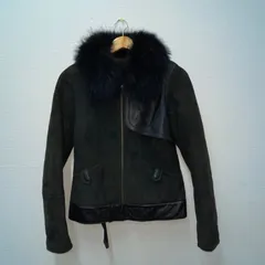 美品】EPOCA エポカ ニットジャケット レザージャケット リアルファー