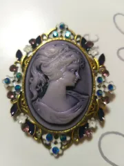 ヴィンテージ カメオ ブローチ