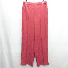 ◇ LEPSIM レプシィム ウエストゴム ワイドスラックス サイズL レッド レディース E  【1408220012114】