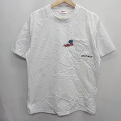 ◇ CONVERSE コンバース ロゴ イラスト刺繡 半袖 Ｔシャツ サイズM ホワイト メンズ レディース E  【1408220012022】