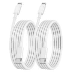 2m Lightning Cable Charger for iPhone, Fast Charging, Type-C, High-Speed ​​Data Transfer, Lightning [MFi Certified], Type-C to Lightning Cable for iPhone 13/12/Pro/Max/11/XS/XR/X/8 (2 Cables)