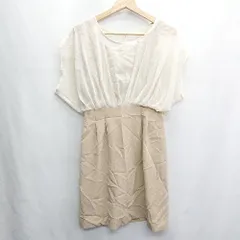 ◇ fredy emue フレディ エミュ ミニ丈 ワンピース サイズ36 ベージュ系 レディース E  【1408220012596】のサムネイル