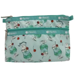 レスポートサック LesportSAC コスメティッククラッチ ポーチ ポーラベア メロンソーダ ミントグリーン