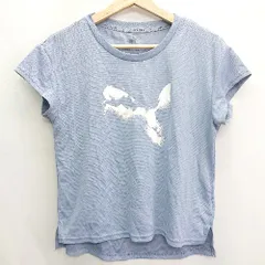 ◇ PUMA プーマ 半袖 Tシャツ サイズS ブルー系 レディース E  【1408220013609】