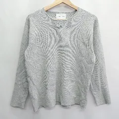 ◇ ADAM ET ROPE アダムエロペ コットン系 長袖 Ｔシャツ サイズＭ グレー系 レディース E  【1408220013456】