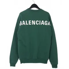 バレンシアガ BALENCIAGA バックロゴ プリント スウェット トレーナー XS 緑 グリーン 578132 THV79のサムネイル
