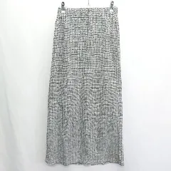 ◇ GLOBAL WORK グローバルワーク ギンガムチェック柄 ロング丈 フレア スカート サイズF ブラック ホワイト レディース E  【1408220014026】