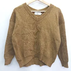 ◇ AZUL BY MOUSSY アズールバイマウジー 長袖 ニット セーター サイズS ブラウン レディース E  【1408220014019】