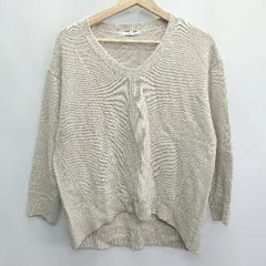 ◇ BAYFLOW ベイフロー 長袖 ニット セーター サイズ2 ベージュ レディース E  【1408220013821】