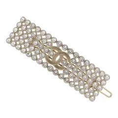 【中古】 CHANEL シャネル バレッタ バレッタ  B23S ココマーク ラインストーン バレッタ 髪留め   24020200 YM