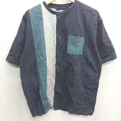 ◇ NOLLEY'S Light ノーリーズライト 半袖 ポケットTシャツ サイズM ネイビー系 メンズ E  【1408220014408】のサムネイル