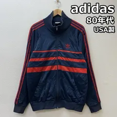 アディダス 80年代 ビンテージ USA製 ナイロン ジャージ トラック ジャケット 80s VINTAGE メンズ L ISItems【USED】【古着】【中古】50150084