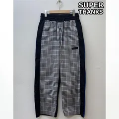 スーパーサンクス ラブレス ギルドプライム グレンチェック パネル切替し 裾サイドボタン ワイド パンツ メンズ M ISItems【USED】【古着】【中古】50150090のサムネイル