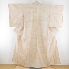 「縁」146ｃｍ～152ｃｍ 単衣 Ｓ寸 十日町紬 紬着尺 正絹 T491 七代目・吉澤与市】 特選十日町紬着尺 「縞 茶色」 名門のシンプルな一