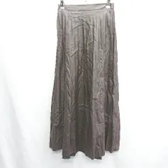 ◇ GRL グレイル ウエストゴム マキシ フレアー スカート サイズＭ ブラウン レディース E  【1408220014729】