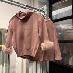 【東あずま店　併売品】　＠　JILL STUART ジルスチュアート　セットアップ　ピンク　スカート　ニット セーター トップス　お呼ばれ　デート　オフィスカジュアル　食事会　可愛い　お出かけ　上品　ファー