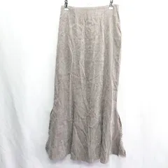 ◇ CLASSICAL　ELF　クラシカルエルフ　ウエストゴム マキシ フレアー スカート サイズM ブラウン レディース E  【1408220015405】