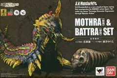 【中古】フィギュア S.H.MonsterArts モスラ(幼虫)&バトラ(幼虫)セット 「ゴジラVSモスラ」 魂ウェブ商店限定のサムネイル