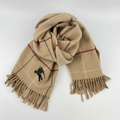 極美品】KENZO ケンゾー ウール100% マフラー ポーラーベア シロクマ