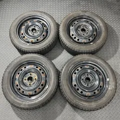 ②中古ダイハツ純正スタッドレスセット 美品 バリ溝】ダイハツ タフト 純正 15in 4.5J +45 PCD100 ヨコハマ