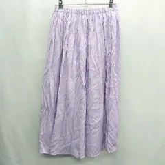◇ B:MING LIFE STORE by BEAMS 膝丈 ギャザー スカート サイズS ラベンダー レディース E  【1408220023318】