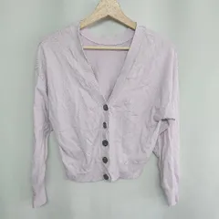 ◇ ROSE BUD ローズバッド 長袖 カーディガン サイズＦ ラベンダー レディース E  【1408220022939】
