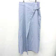 ◇ NATURAL BEAUTY BASIC ロング丈 フレア スカート サイズS ブルー系 レディース E  【1408220030699】