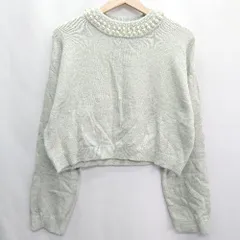 ◇ H&M エイチアンドエム 長袖 ニット セーター サイズUS S ライトグリーン系 レディース E  【1408220030873】