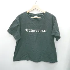 ◇ CONVERSE コンバース 半袖 Tシャツ サイズL ブラック レディース E  【1408220031863】