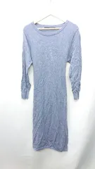 ◇ KBF+ ケービーエフプラス 長袖 ロング丈 ワンピース サイズOne ブルー系 レディース E  【1408220031788】