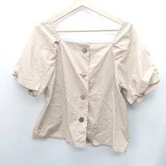 ◇ OLIVE des OLIVE オリーブ・デ・オリーブ 半袖 カットソー サイズM ベージュ レディース E 【1408220031689】