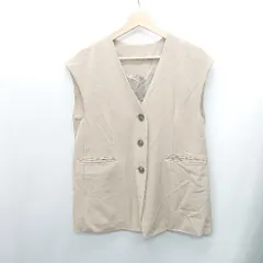 ◇ FREAK'S STORE フリークスストア ベスト サイズS ベージュ系 レディース E  【1408220031634】
