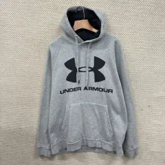 アンダーアーマー カジュアル ビックプリンティングロゴ 弱起毛 フードTシャツ L A03959
