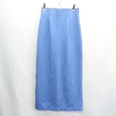 ◇ NATURAL BEAUTY BASIC ナチュラルビューティーベーシック ロング丈 タイト スカート サイズＭ ブルー レディース E  【1408220033744】