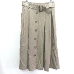 ◇ ◎ INGNI イング 膝下丈 フレア スカート サイズM ブラウン系 レディース E  【1408220038770】