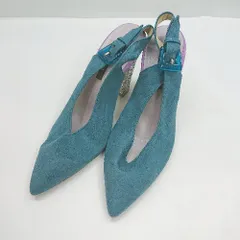 ◇ ESPERANZA　エスペランサ ヒール部分ラメ ハイヒール サイズ24 エメラルドグリーン レディース E  【1408220034154】