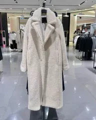 定価20万 ZARA ザラ ボア ロングコート アイボリー サイズXS 新品