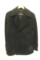 【中古】 BURBERRY BLACK LABEL メンズピーコート M ピーコート BURBERRY BLACK LABEL M 紺 ネイビー