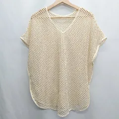 ◇ CIAOPANIC TYPY チャオパニックティピー 半袖 カットソー サイズLARGE ライトベージュ レディース E  【1408220041367】