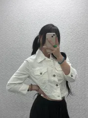 リーバイス レトロ ヴィンテージ 白 クロップド デニムジャケット 95 C08059