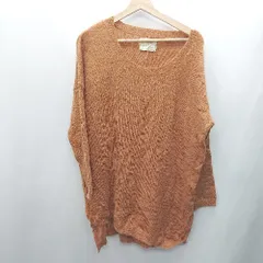 ◇ Ungrid アングリッド 長袖 ニット サイズF キャメル メンズ E  【1408220041954】