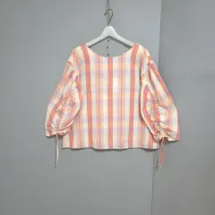 チェック柄ブラウス F n6160